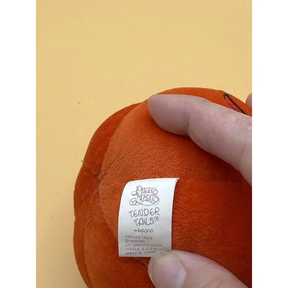 Precious Moments Tender Tails Plushkins Be My Lil Pumpkin Plush 1999